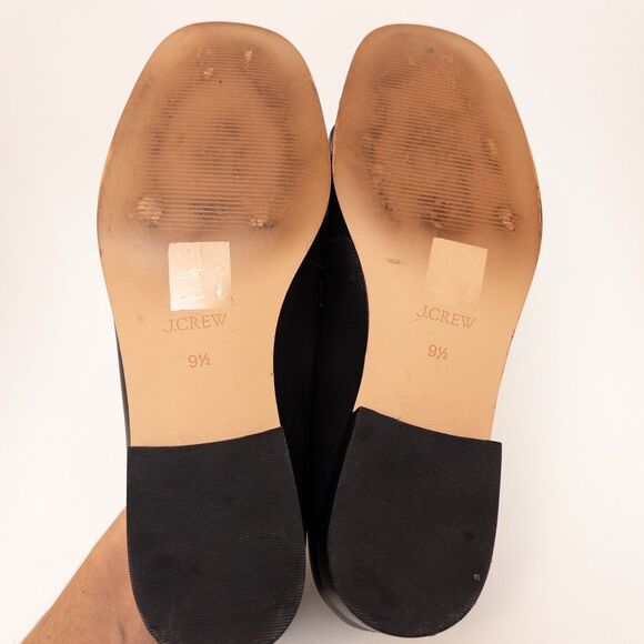 J. Crew Maison Ruched Loafers Black Size 9.5 - Picture 9 of 10